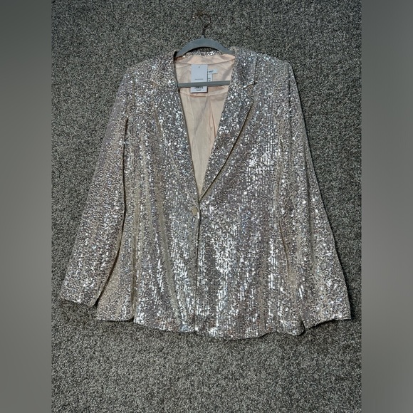 NWT Nine West Sequin Blazer Size XXL - Picture 4 of 7